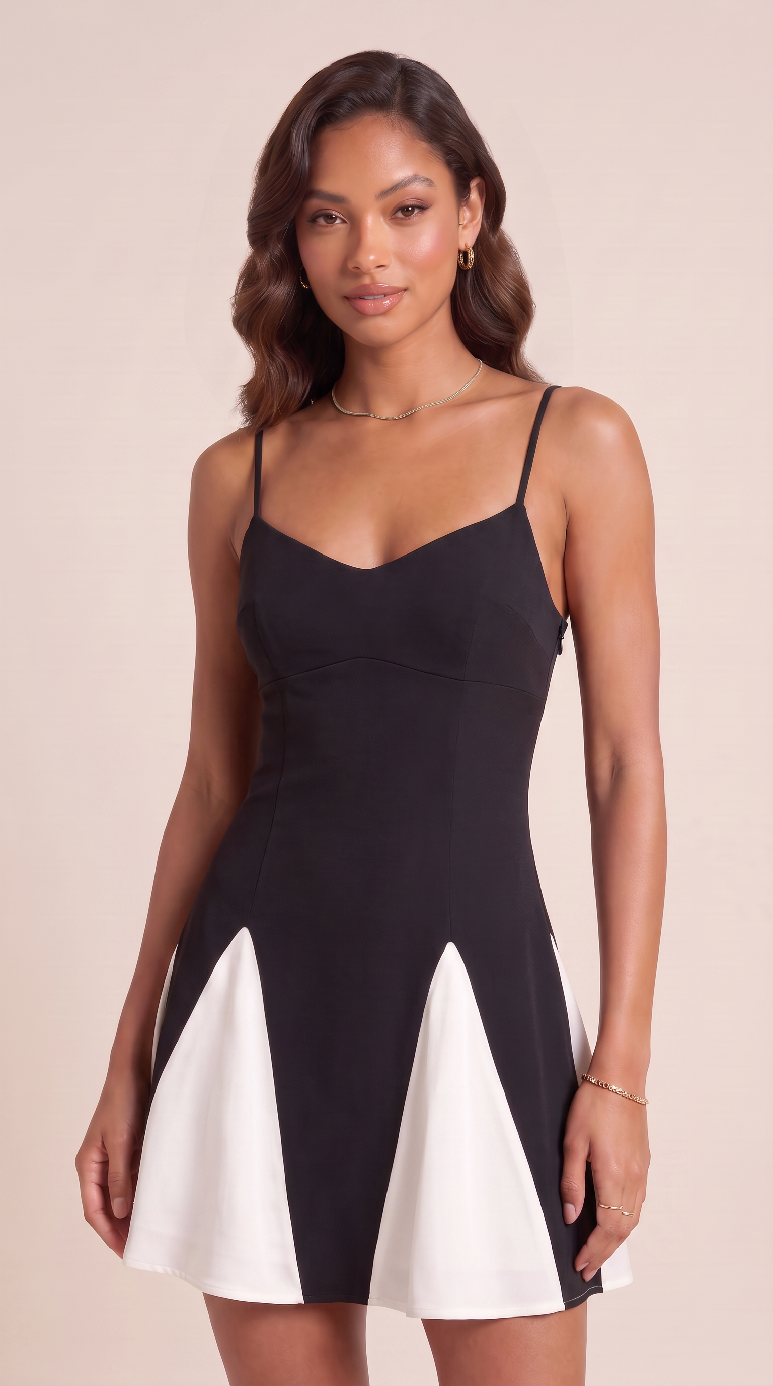 Noémie | Asymmetrical Slip Mini Dress