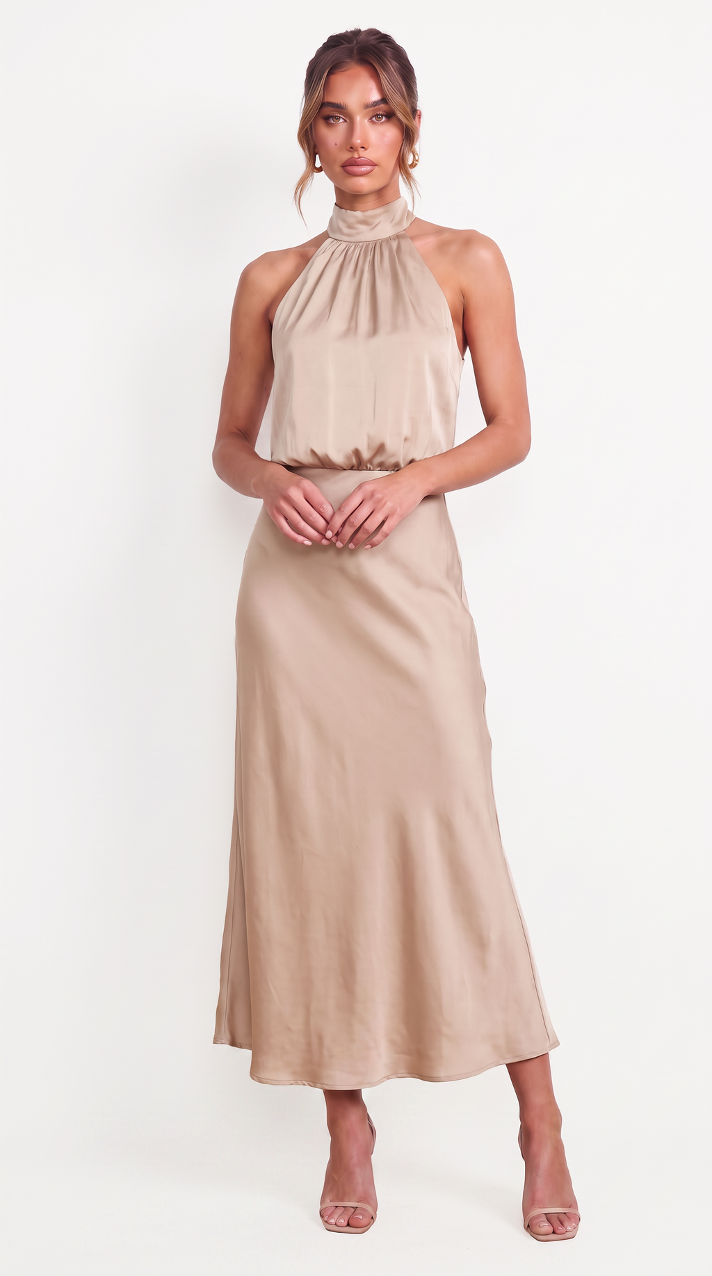 Élodie | Halter Neck Maxi Dress