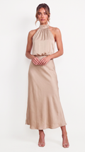 Élodie | Halter Neck Maxi Dress