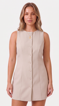 Vivienne | Slim Fit Sleeveless Midi Dress