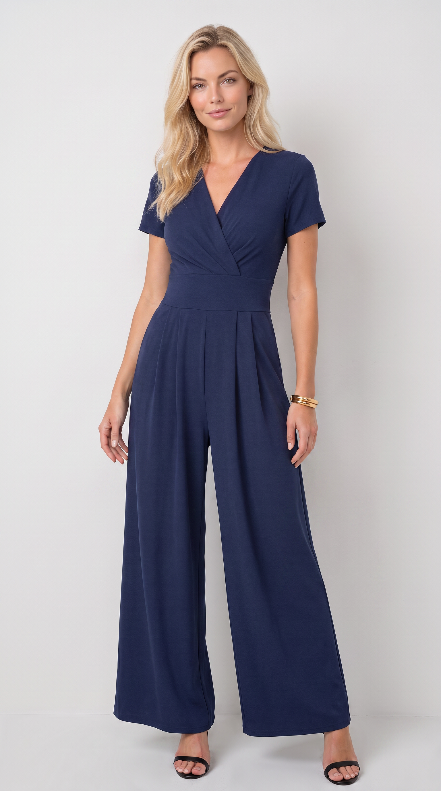 Madeleine | Pleated Wide Leg Jumpsuit