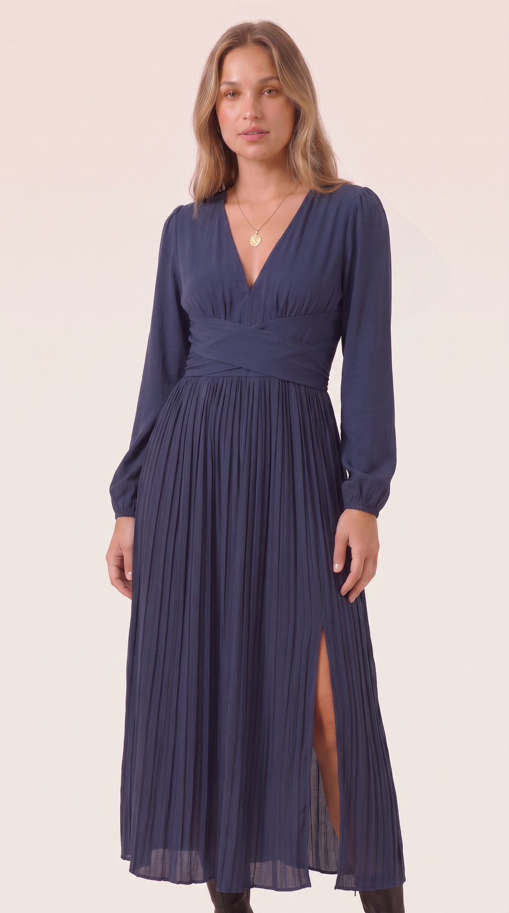 Mathilde | Elegant Long Sleeve Maxi Dress