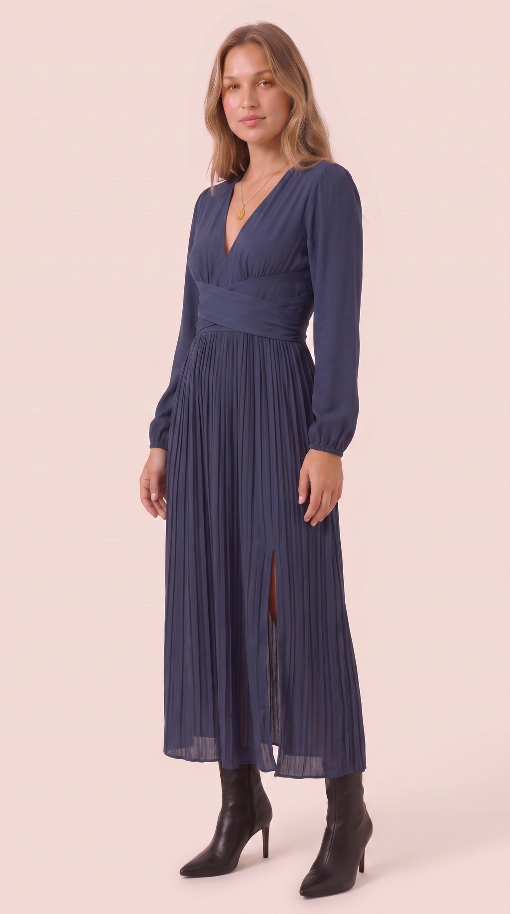 Mathilde | Elegant Long Sleeve Maxi Dress