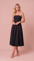 Anaïs | Slim Fit Spaghetti Strap Midi Dress