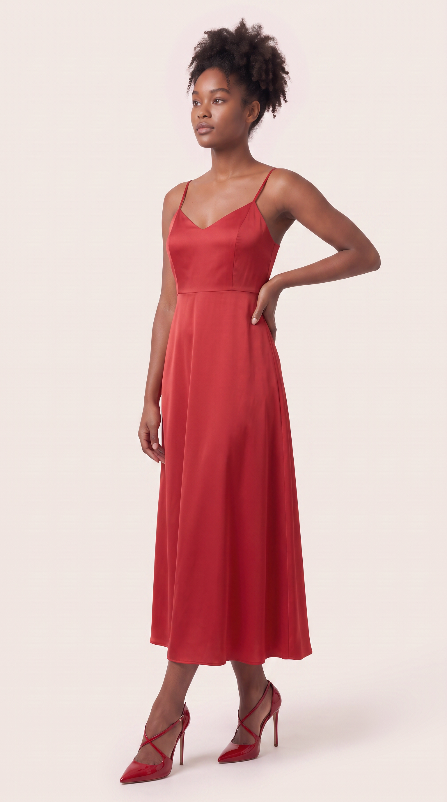 Elarisse | Satin Slip Maxi Dress