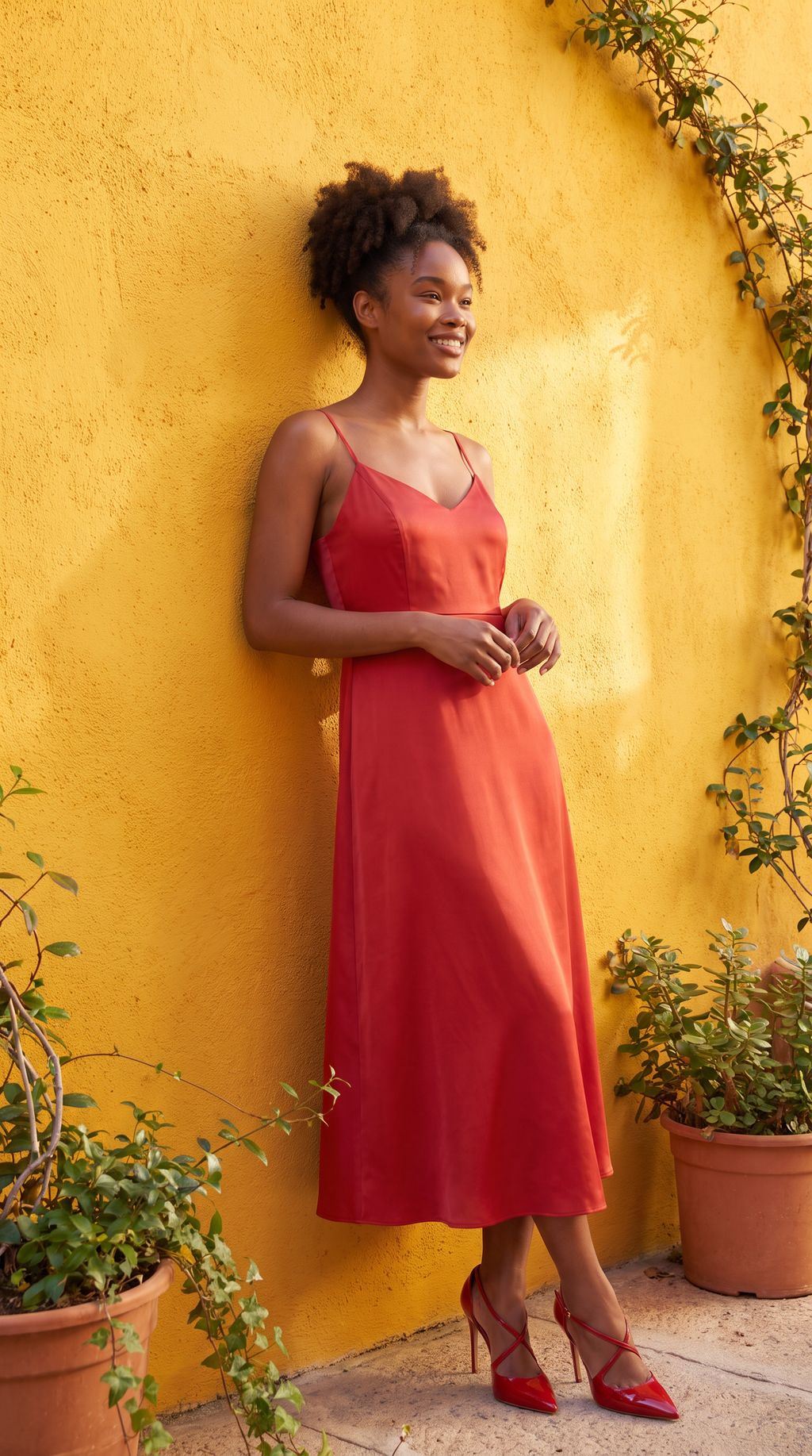 Elarisse | Satin Slip Maxi Dress