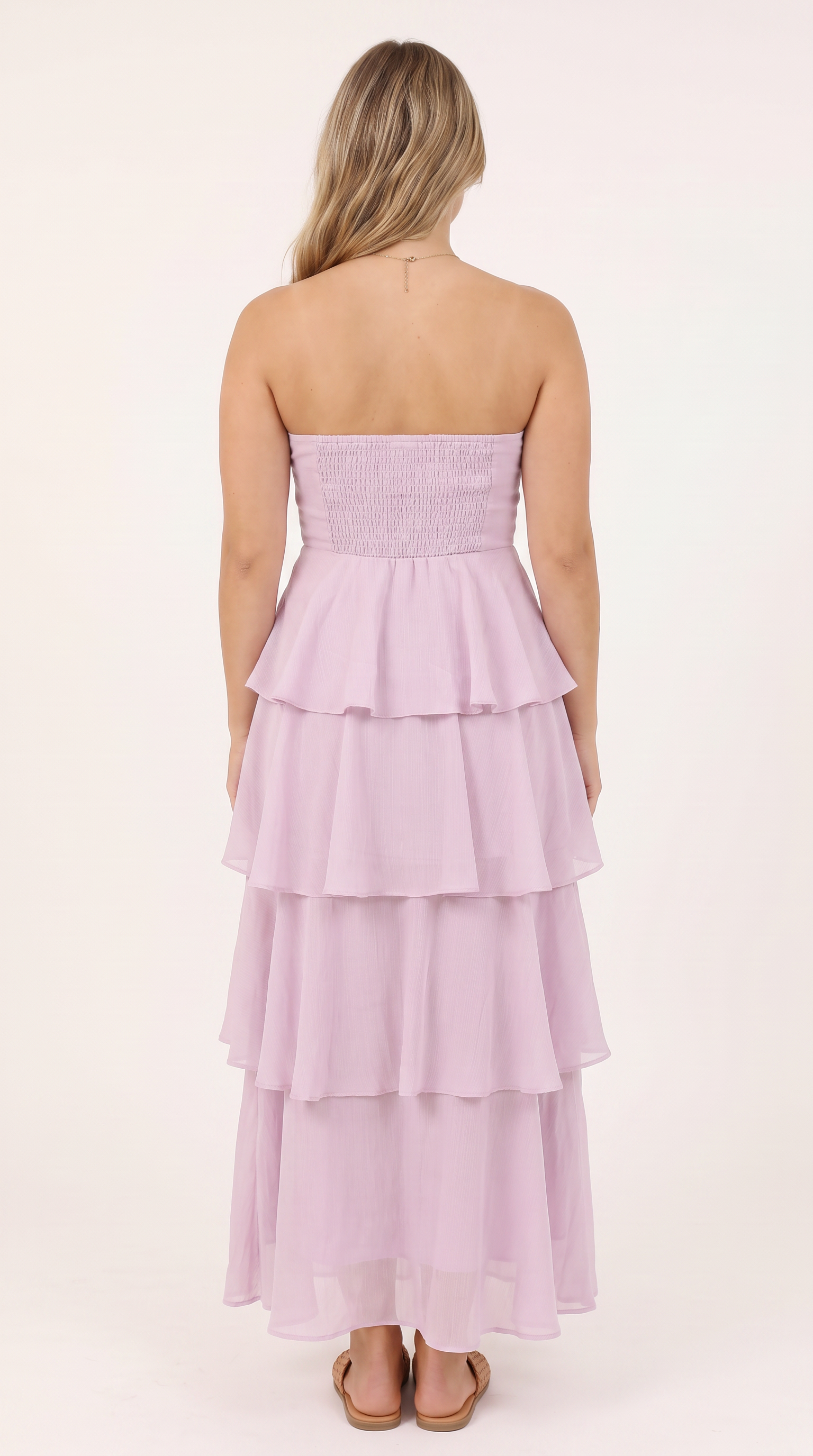 Avelisse | Strapless Layered Maxi Dress