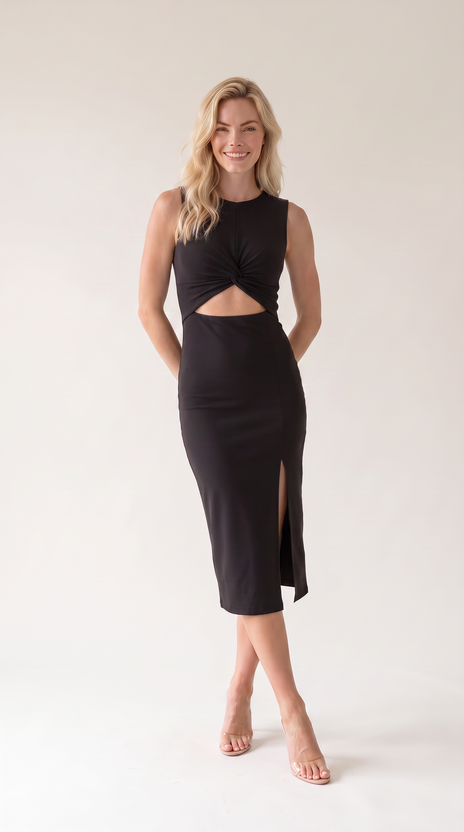 Velmora | Cut-Out Bodycon Maxi Dress