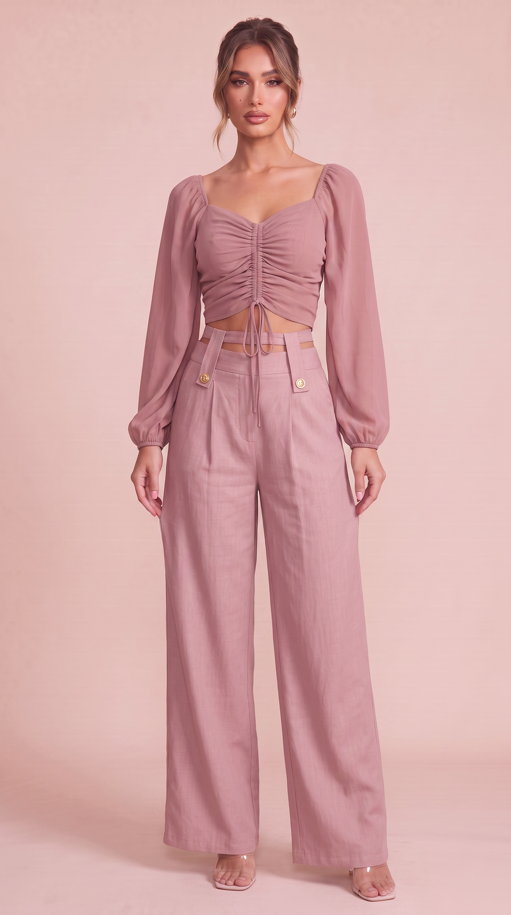 Fiorenne | Mesh Statement Top